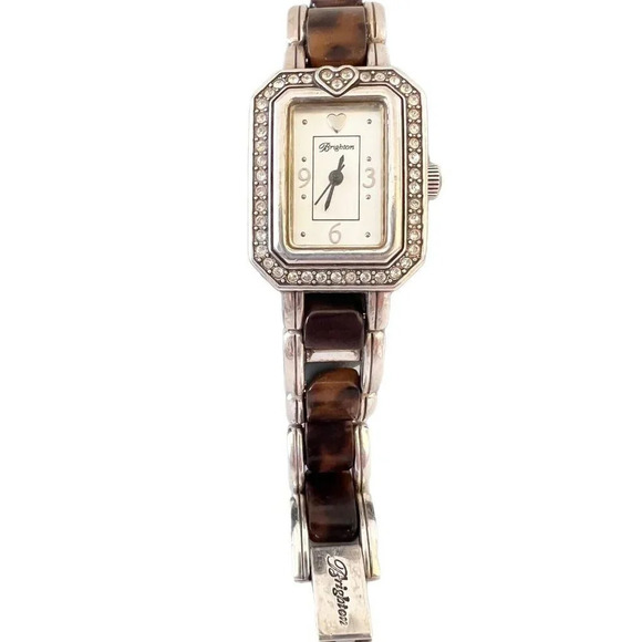 Brighton Ladies Encino Tortoise Shell Quartz Watch. New Battery main image 4